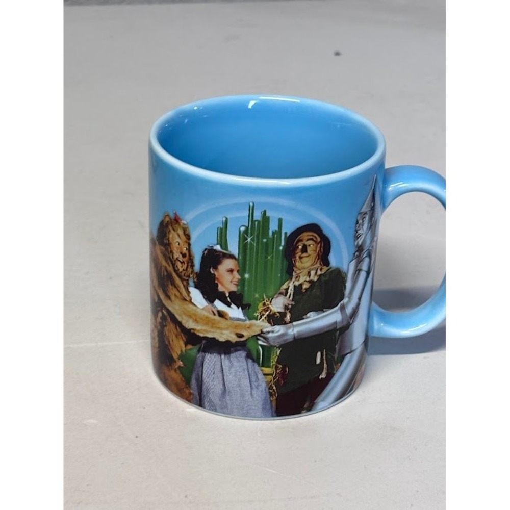 Wizard of Oz Mug Dorothy Scarecrow Tin Man Lion Best Friends Quote Blue
